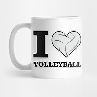 I Love Volleyball Mug